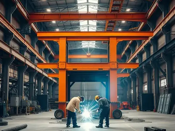 Welding team working on industrial project