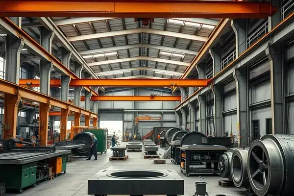 Steel fabrication workshop